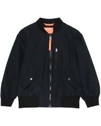 Woolrich - Boys' Ribbed Detail Front Zip Coat With Snap Button Flaps - Lyst