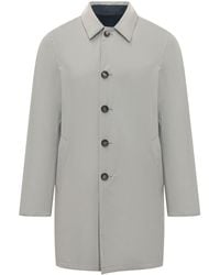 ESTERNO - Trendy Rain Jacket With Buttons And Utility Pockets - Lyst