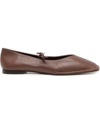 Alohas - V-Cut Flat Shoes With Self-Tie Bows For - Lyst