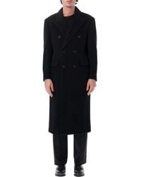 DUNST - Long Double-Breasted Wool Coat - Lyst