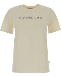 MICHAEL Michael Kors - Cotton Crewneck T-Shirt - Lyst