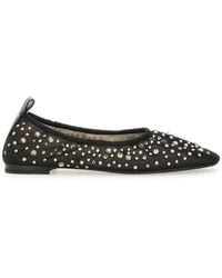 Tory Burch - Ballet Flats With Crystal Accents - Lyst