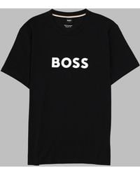 BOSS - T-Shirt Con Stampa Logo - Lyst