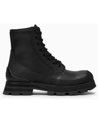 McQueen - Wander Black Leather Boot - Lyst