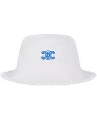 Celine - Cotton Twill Bucket Hat - Lyst
