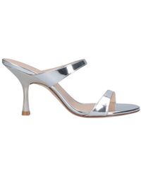 Stuart Weitzman - Nudist Slide 85 Leather Sandals - Lyst