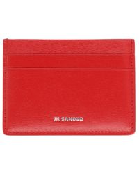 Jil Sander - Leather Card Holder - Lyst