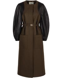 Fendi - Wool Coat - Lyst