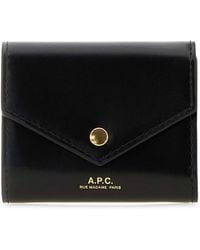 A.P.C. - Leather Envelope Coin Purse - Lyst