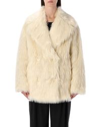 Stand Studio - Katalina Faux Fur Coat - Lyst