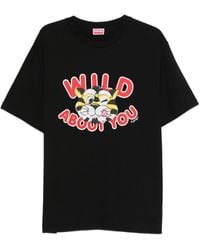 KENZO - Wild Tiger Cotton T-Shirt - Lyst