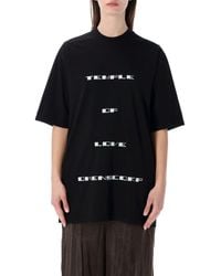 Rick Owens - Drkshdw Jumbo Ss Printed T-Shirt - Lyst