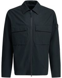 Stone Island - Logo-Patch Zip-Up Jacket - Lyst