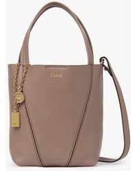 Chloé - Spin Small Leather Tote Bag - Lyst