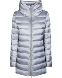 Save The Duck - Long Iris Hooded Puffer Coat - Lyst