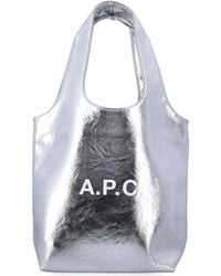 A.P.C. - Ninon Metallised Small Tote - Lyst
