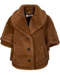 Max Mara - Corvino4 Wool-Blend Cape Coat For - Lyst