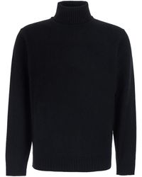 Kangra - Wool-Cashmere Turtleneck Sweater With Long Sleeves - Lyst
