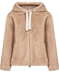 Herno - Bomber Jacket Faux Fur - Lyst