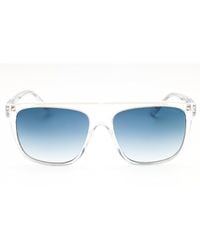 Guess - Rectangular Injected Propionate Sunglasses - Lyst