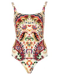 Etro - Costume Intero Con Motivo Paisley Floreale - Lyst
