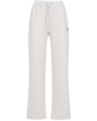 Moncler - Natural Cotton Sweat Bottoms Pants - Lyst