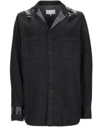 Maison Margiela - Cotton Denim Button-Up Shirt Jacket - Lyst