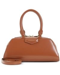 Givenchy - Caramel Leather Mini Antigona Handbag - Lyst
