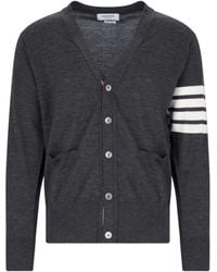 Thom Browne - Iconic V-Neck Cardigan - Lyst