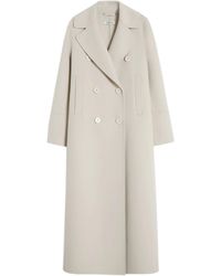 Max Mara - Straight Fit Wool Coat With Set-In Sleeves - Lyst