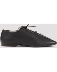 Lemaire - Classic Leather Derbi Flat Lace-Up Shoes - Lyst