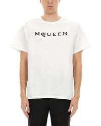 McQueen - T-Shirt With Logo - Lyst