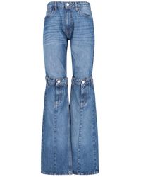 Coperni - Open Knees Bootcut Jeans - Lyst
