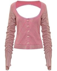 Cormio - Mini Cardigan With Unique Neckline - Lyst
