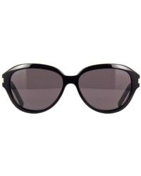 Saint Laurent - Saint Laurent Round-Frame Acetate Sunglasses Sl400-001 (S) - Lyst