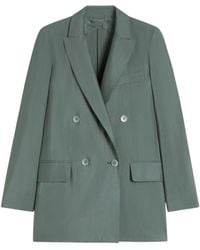 Max Mara - Double-Breasted Wool And Silk Blazer - Lyst