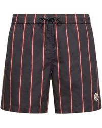 Moncler - Striped Swim Shorts - Lyst