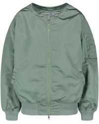 Alexander Wang - Drawstring Collar Bomber Jacket - Lyst
