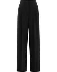 Max Mara - Laccato Cady Trousers Triacetate Wide-Leg - Lyst