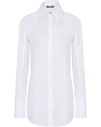 Balmain - Cotton Poplin Shirt - Lyst