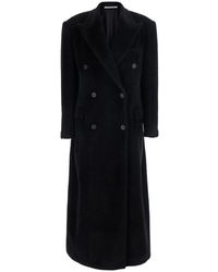 Tagliatore - Oversized Alpaca Wool Jacket With Classic Collar And Long Sleeves - Lyst