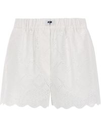 MSGM - Shorts Con Motivo Traforato - Lyst