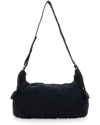 ERL - Cotton Twill Flap Shoulder Handbag With Adjustable Strap - Lyst