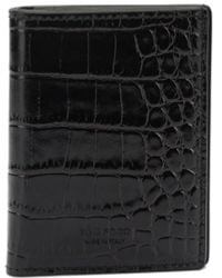 Tom Ford - Crocodile-Effect Folding Card Holder - Lyst