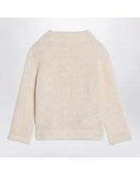 Douuod - Ivory Wool-Blend Jumper - Lyst