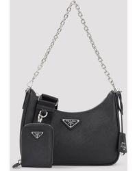 Prada - Bandoliera Saffiano Leather Shoulder Bag - Lyst
