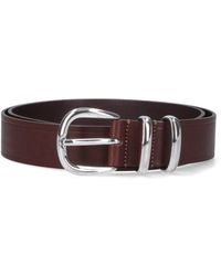 sunflower - Leather Belt With Oversized Buckle - Lyst