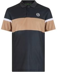 BOSS - Short-Sleeved Technical Fabric Polo With Contrast Panel Design - Lyst