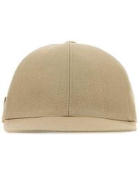 Prada - Sand Solid Baseball Hat - Lyst