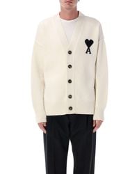 Ami Paris - Bwool Ami De Coeur Cardigan - Lyst